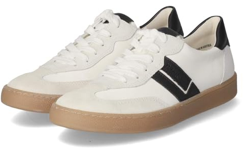 Paul Green Damen Schnürhalbschuh in Weiss-Kombi