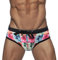 LikeJump Costume da bagno da uomo a vita bassa, a slip o a pantaloncini, per nuoto e surf, L