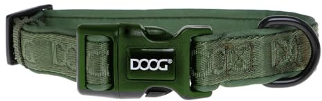 DOOG Neopren-Hundehalsband – Grün – Leichtes, schnelltrocknendes, antimikrobielles und wasserfreundliches Halsband für empfindliche Haut und aktive Hunde – Größe M