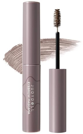JUDYDOLL 2 IN 1 Eyebrow Mascara,Waterproof Eyebrow Makeup for Natural Feathered Brows,Smooth Clump-Free Formula, Natural, Long-Lasting, for Beginners (04 Drak Brown)