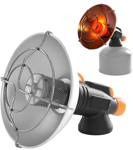 Winter-Camping-Heizung – tragbares Metallventilator-Design, Doppelfunktions-Heizgerät, langlebiger Outdoor-Wärmeventilator, sorgt für effiziente Wärme mit einstellbaren Temperatureinstellungen |