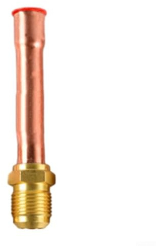 Rackumic Adaptateur de connecteur de tuyau en cuivre pour climatisation unité interne en laiton forgé SAE 1/4 3/8 1/2 5/8 3/4 raccord fileté pour réfrigération, plomberie de bateau et tuyaux d'eau (1