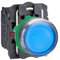 Schneider Electric XB5AW36B5 Pulsador Luminoso, 1NA+1NC, 24V, 22mm Ø, 57mm x 30mm x 42mm, Azul