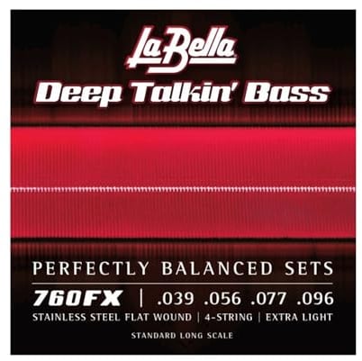 La Bella 760Fx Set di corde per basso a ferita piatta 39/96