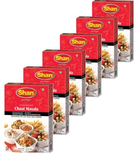 SHAN Chaat Masala,100g (Pack of 6)