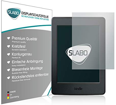 Slabo 2 x Displayschutzfolie für Amazon Kindle Paperwhite (2012-2015) Displayschutz Schutzfolie Folie No Reflexion | Keine Reflektion MATT