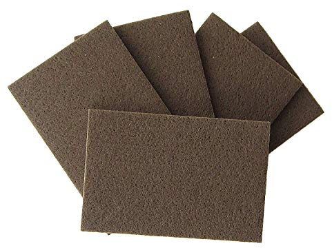 5 Platten Hettich Filzzuschnitt, Filzgleiter zum Zuschneiden, Harter Filz braun, selbstklebend, 60 x 90 mm, 5 Stück, 89577/89916