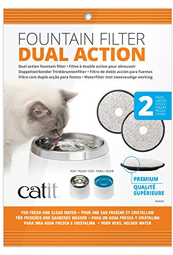 Catit Ersatzreinigungsfilter Premium für die Catit Trinkbrunnen 3L, 2er Pack