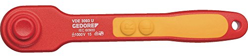 GEDORE VDE-Umschaltknarre 3/8 Zoll, 1 Stück, VDE 3093 U
