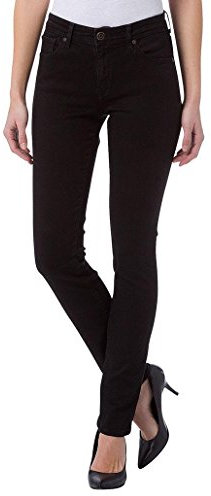 Cross Damen Anya Slim Jeans schmales Bein , Schwarz (Black 155), 32W / 34L EU