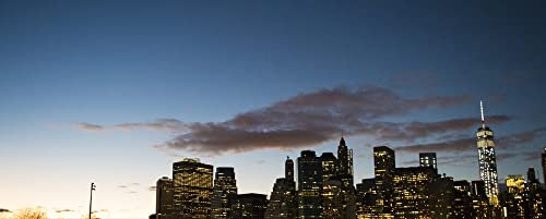 hansepuzzle 35708 - New York Panorama-Puzzle 2000 Teile - Gebäude Puzzle mit hochwertiger Aufbewahrung: Kartonbox und wiederverschließbarem Beutel - Format 116,6 × 46,7 cm