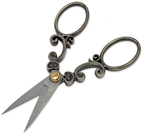 OFKPO Vintage Edelstahl Nähen Schere,DIY Kreuzstich Schere Old Style Schere