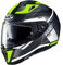 HJC Helmets Unisex – Erwachsene Nc Motorrad Helm, Schwarz/Grau/Neongelb, M