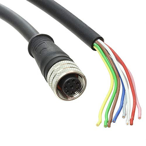 Molex 12000650955 - Cable de Brad M12 hacia el cable de conexión de 8 pines - 8 metros