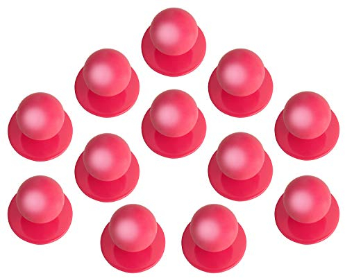 DESERMO 24er Set Kugelknöpfe für Kochjacken | Hochwertige Kochjackenknöpfe für alle Kugelknopf-Kochjacken | Profi Kochknöpfe mit großer Farbauswahl (pink)