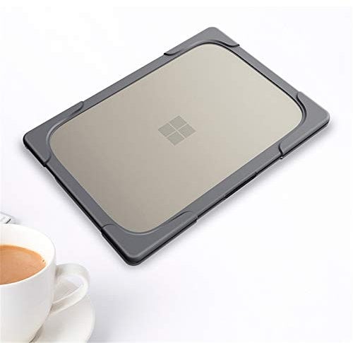 BAUBEY Protective Case for 13.5 Microsoft Surface Laptop 3 / 2 with Alcantara Keyboard, Heavy Duty Hard Shell Cover with Fold Kickstand (Not for Laptop 3 with Metal Keyboard/Surface Book) (Gray)