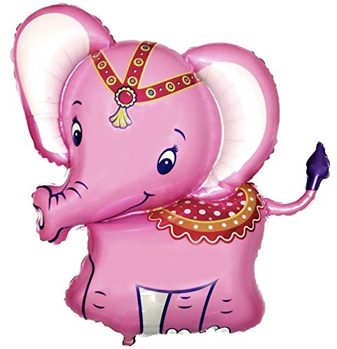 Ballonim® Elefant rosa ca. 80 cm Luftballons Folienballon Party Dekoration Geburtstag