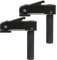 Hold Down Clamp, 2 Pack Clamping Set Dog Hole Quick Acting Hold Down Clamp Woodworking Desktop Clip Adjustable Frame Fast Fixed Clip Clamp (20MM)