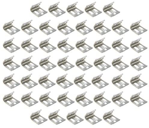 EMSea 50 Stück Federclips für Möbel, Polstermöbel, 5 Löcher, Stay Wire Zickzack, Federklammern für Stuhl, Sofa, Möbel, Ersatzmaterial, Reparaturzubehör
