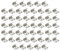 EMSea 50 Stück Federclips für Möbel, Polstermöbel, 5 Löcher, Stay Wire Zickzack, Federklammern für Stuhl, Sofa, Möbel, Ersatzmaterial, Reparaturzubehör