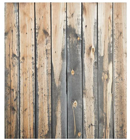 Naanle Geschirrspüler-Magnetabdeckung Vintage Holz Braun Front Geschirrspüler Abdeckung Magnetische Home Cabinet Aufkleber Geräte Aufkleber Kühlschrank Dekorative 58,4 x 66 cm