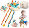 Jokooan Jouets Montessori pour Bébés 6 12 18 Mois, Jouet Bebe 1 an, Jeux d'Activité, Motricité, Multisensorielle pour Bébé, Corde à Tirer en Silicone Jouet Cadeau pour Les Tout-Petits