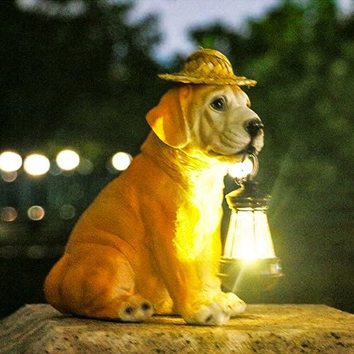 HIAME Figuras Decorativas de Jardín Con Luz Solar - Estatua de Elefante y Pato, Escultura Con Iluminación Solar, Adornos para Exteriores