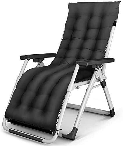 PACUM Lounge Chair Liegende Outdoor-Klappstühle Mueble Exterieur Mobilya Fauteuil Gartenmöbel Salon De Jardin Lit Klappbett Chaiselongue (Farbe: Blau) (Schwarz) Das Neue Warm as Ever