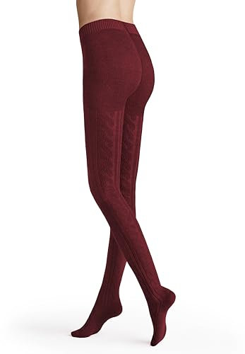 Hudson Damen Strumpfhose Winter Plait wärmend deep red 36-38