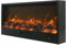 Sined Caminetto Ispica Caminetto Elettrico Da Incasso Lungo 108 Cm Da 1500w Nero Perfetto Da Incassare Completamente a Filo Muro In Mobili In Legno Pareti In Cartongesso e Pareti Attrezzate In Legno