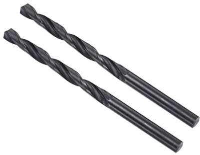 CoCud 6542 Hochgeschwindigkeitsstahl Spiralbohrer, Durchmesser 5,8 mm, Länge 90 mm, Schwarzoxid gerade Spiralbohrer - (Anwendungen: für Metall, Holz, Kunststoff, Aluminium), 2 Stück