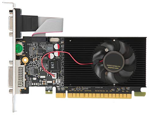 VBESTLIFE GT730 Scheda Grafica da Gioco DVI HDMI VGA a Ventola Singola da 2 GB, 64 Bit, DDR3, 810 MHz, PCI Express 2.0, Scheda Video a Basso Rumore per PC Desktop