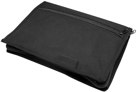 TNSLAND Cartella per Auto, Cartella di Bordo per Auto, Organizzatore per Vano Portaoggetti Borsa Manuale, Organizzatore Portatile di Documenti con scomparti Multipli per Carte di Circolazione Borse