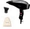 Haartrockner Xlite Plus, schwarz, mit weißem Baumwollbeutel – Professioneller Haartrockner Made in Italy – leicht und leise, für gesundes Haar, kürzere Trocknungszeit, 2400 W