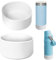 Silicone Boot for Stanley AeroLight Transit Bottle 16/20 oz, Bottom Protector Boot Compatible with Stanley IceFlow Fast Flow Bottle 16oz and more Tumblers with 2.72-2.9 inch Bottom, Set of 2, white