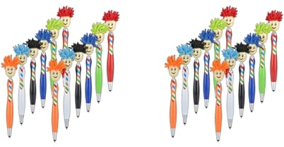 Scnvsi 24 Pezzi Pulisci Schermo Penne Stilo Spolverino per Penna Roller Inchiostro Gel Creativo per Negozio di Cancelleria per Ufficio Scolastico Regalo per Ragazze per Bambini