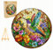 PASJO - Holzpuzzle Erwachsene mit Vögelmotiv 300 Teile 34x34 cm - Geschenkidee für Kinder - Holz Puzzle Vögel - Einzigartige Tierförmige Holz-Puzzle - Creative Jigsaw aus Holz für Erwachsene