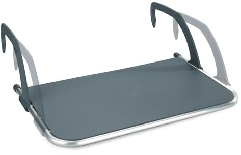 Maximex Balkon-Hängetisch 2in1, Nutzbar als Wäschetrockner, Stufenlos verstellbar, 53 x 34 x 16 cm