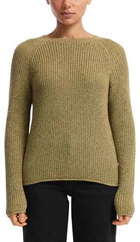 QS Melierter Strickpullover mit Raglanärmeln