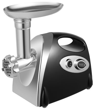 Fleischwolf Elektrisch, Meat Grinder mit 3 Mahlplatten und Wurstfüllschlauch, Edelstahl Fleischwölfe 800W Hackfleisch Maschine Multi Küchenmaschine, für Küchen, Restaurants, Hotels, Supermärkten usw