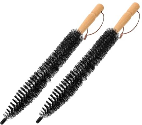 SWOOMEY 2pièces Kit De Brosse De Nettoyage De Cheminée Brosse Multifonction Nylon avec Poignée Ergonomique pour Cheminées Tuyaux Et Ventilateurs De Nettoyage Pratique