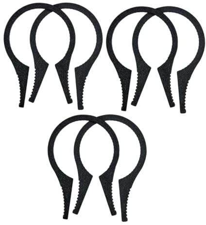 TEHAUX 6pcs Filter Removal Wrench for Camera Lens, Abs Quick-release Tool with Comfortable Grip, Black, for UV and Cpl Filters