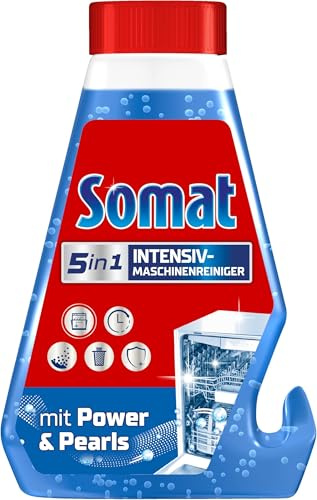 SOMAT 5in1 Intensiv-Maschinenreiniger (250 ml), Spülmaschinenreiniger flüssig zur Tiefenreinigung, mit Entkalkungsfunktion für hygienische Sauberkeit und längere Lebensdauer (Packung mit 5)
