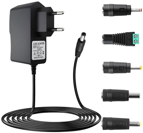 Alimentation 24V 1A Adaptateur Secteur AC-DC 230V 240V 50/60Hz Transformateur d'alimentation Universel pour Bandes LED, Ruban LED, Routeur, Caméra, Hub USB, DC 5.5x2.1mm