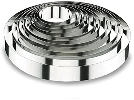 Lacor 68616 Emporte-Pièces Cercle à Tarte Rond 16 x 6 cm 18 / 10, Argent