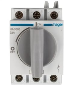 Hager HAB303 Lasttrennschalter+Trennungs anz.3P 32A