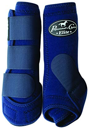 Professionals Choice Equine Sports Medicine Ventech Elite Hinterbeinstiefel, Paar, S Rear, Marineblau