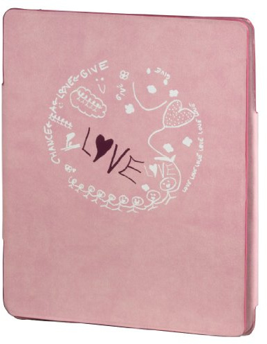 PU-Portfolio für iPad 3rd/4th Generation, Design: Penelope Cruz, Pink