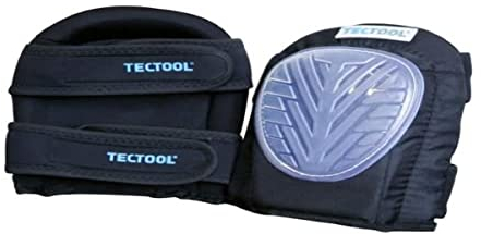 TECTOOL Knieschoner-Gel, Profi, DIN EN 14404 I 2 Riemen - Ultraleicht I Gel-Schaumstoffeinlagen I Rutschfest I Elastische Riemen I Für höchsten Schutz und Komfort