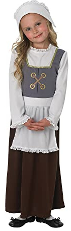 Rubies Official Tudor Girl Costume, Kids Fancy Dress, Size 5-6 Years